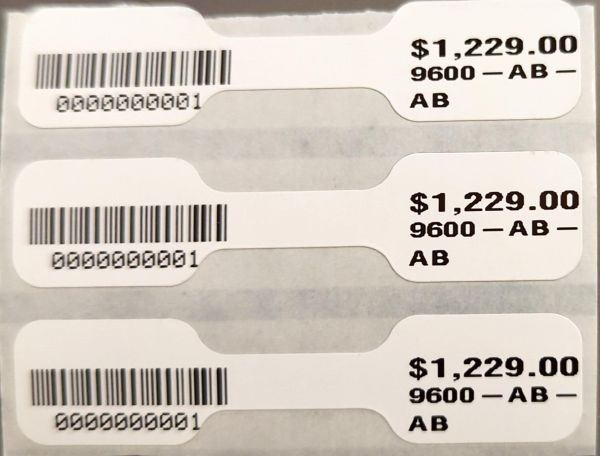 Price Bell Label 2.2 x .5