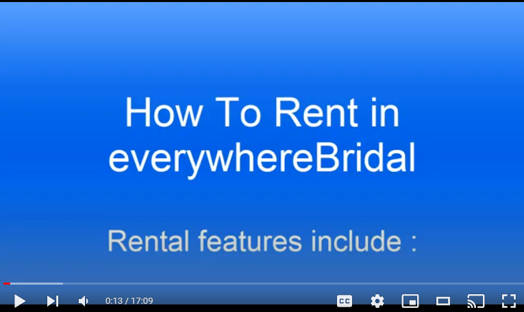 Renting Tuxedos & Gowns in everywhereBridal video